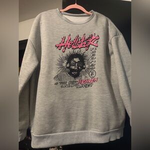 Gray Graphic Men's Sweater